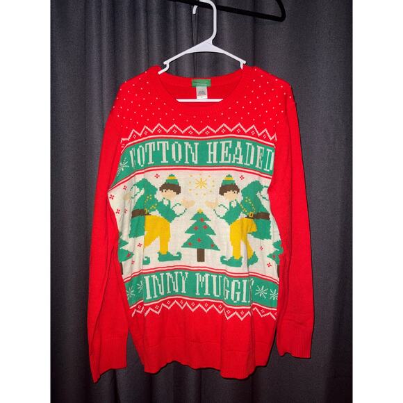 Ugly Christmas Sweater Size Large Elf - Picture 1 of 3